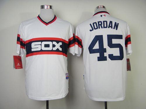 White Sox #45 Michael Jordan White Alternate Home Cool Base Stitched MLB Jersey - Click Image to Close